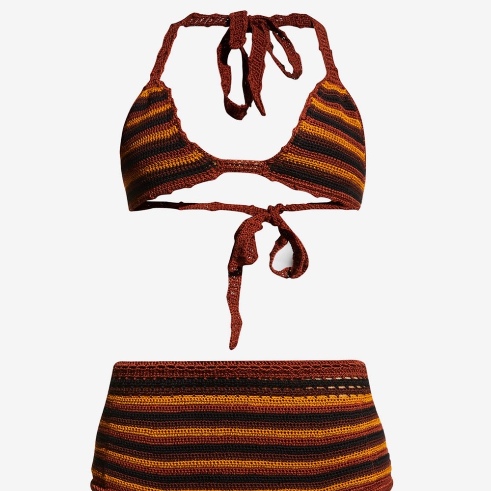 Carolina K crochet swim two piece bikini size small - Picture 12 of 13